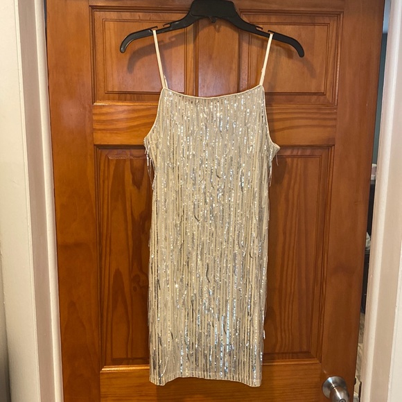 Sparkly white and silver dress - Picture 3 of 6